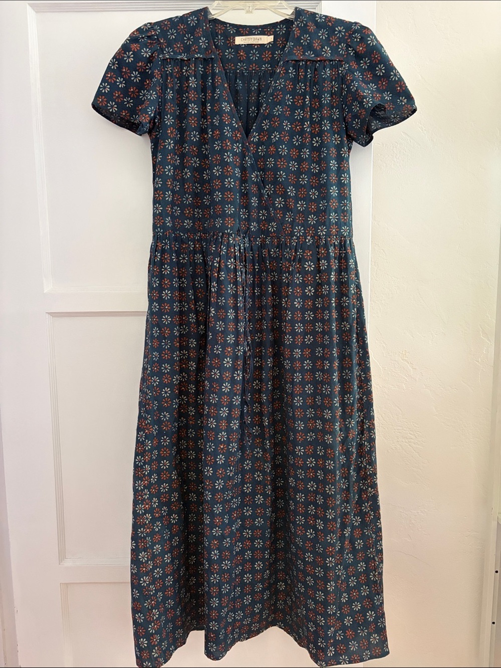 Christy Dawn - Dawn Dress Indigo Daisy Block Print
